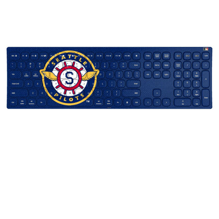 Seattle Pilots 1969 - Cooperstown Collection Solid Curved Wireless Keyboard