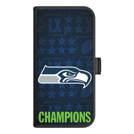Seattle Seahawks 2026 Super Bowl Folio 2.0 Case for Apple iPhone
