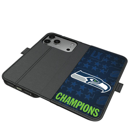 Seattle Seahawks 2026 Super Bowl Folio 2.0 Case for Apple iPhone