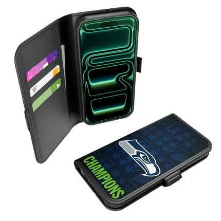 Seattle Seahawks 2026 Super Bowl Folio 2.0 Case for Apple iPhone