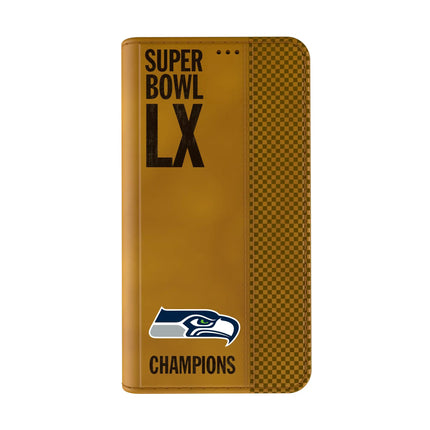 Seattle Seahawks 2026 Super Bowl Folio Phone Case for Apple iPhone