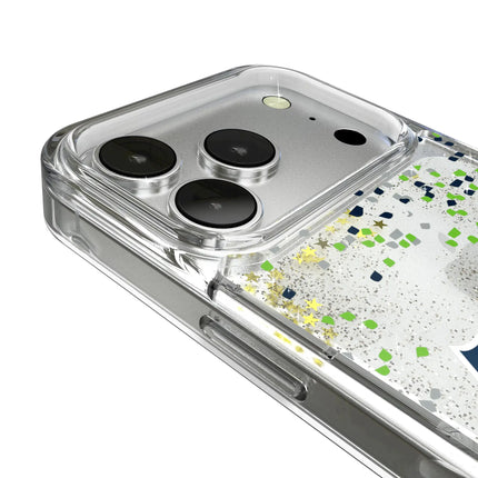 Seattle Seahawks Confetti Glitter Phone Case for Apple iPhone
