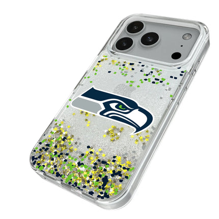Seattle Seahawks Confetti Glitter Phone Case for Apple iPhone