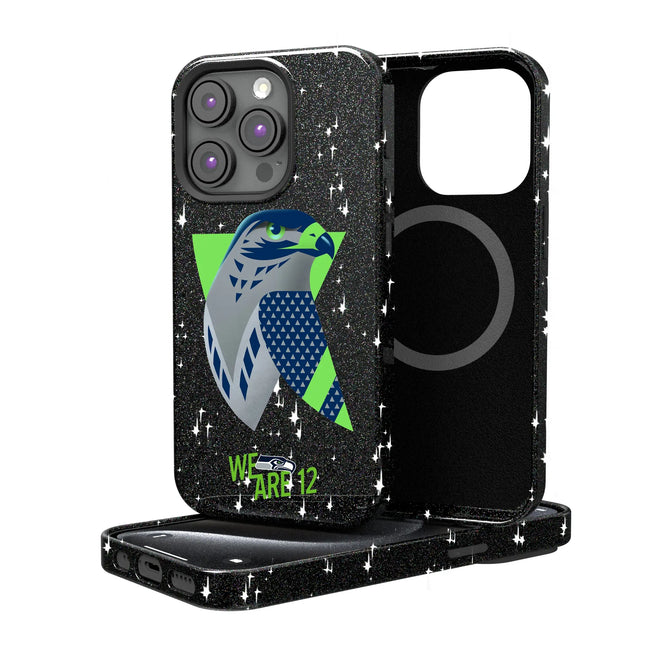 Seattle Seahawks Deco Black Bling Phone Case for Apple iPhone