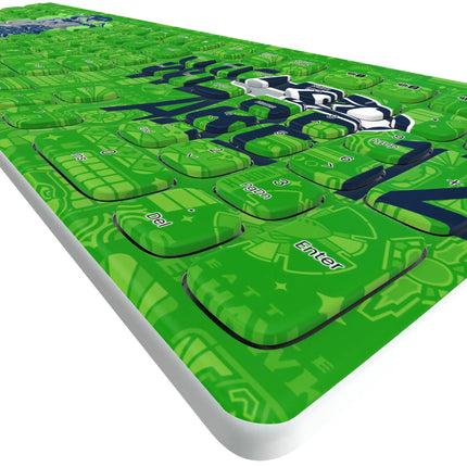 Seattle Seahawks Deco Curved Wireless Keyboard