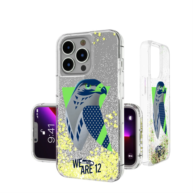 Seattle Seahawks Deco Glitter Phone Case for Apple iPhone