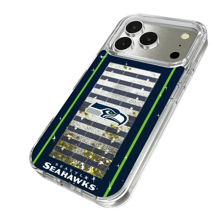 Seattle Seahawks Field Glitter Phone Case for Apple iPhone