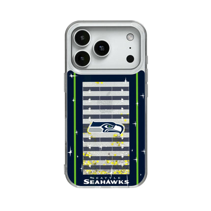 Seattle Seahawks Field Glitter Phone Case for Apple iPhone