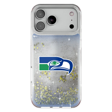 Seattle Seahawks Historic Collection Linen Glitter Phone Case for Apple iPhone