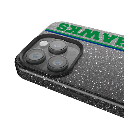 Seattle Seahawks Historic Collection Sidebar Black Bling Phone Case for Apple iPhone