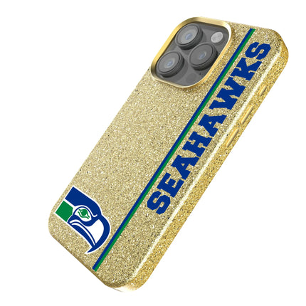 Seattle Seahawks Historic Collection Sidebar Bling Phone Case for Apple iPhone