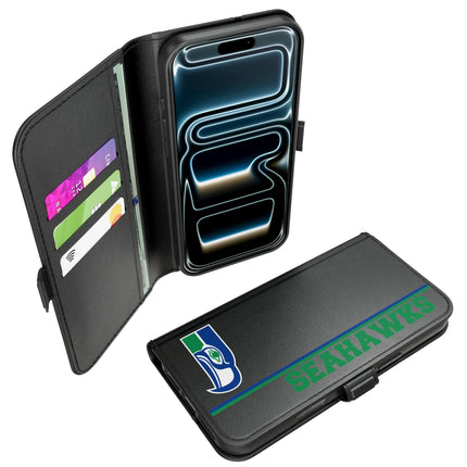Seattle Seahawks Historic Collection Sidebar Folio 2.0 Case for Apple iPhone