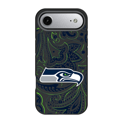 Seattle Seahawks Paisley Bump Phone Case for Apple iPhone