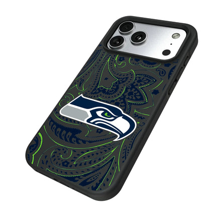 Seattle Seahawks Paisley Bump Phone Case for Apple iPhone