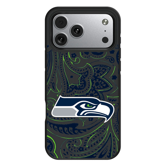 Seattle Seahawks Paisley Bump Phone Case for Apple iPhone