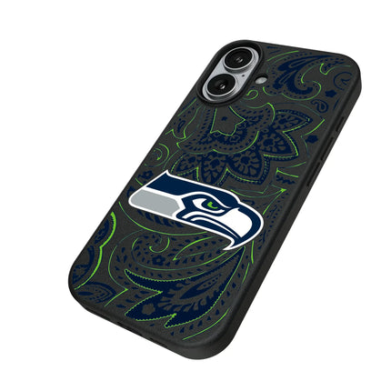 Seattle Seahawks Paisley MagSafe Compatible Phone Case for Apple iPhone