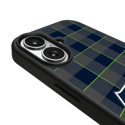 Seattle Seahawks Plaid MagSafe Compatible Phone Case for Apple iPhone