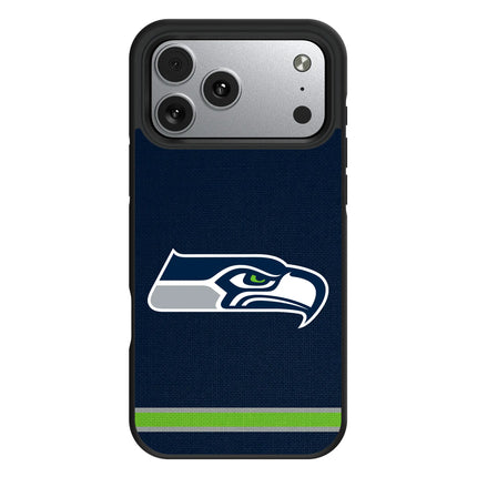 Seattle Seahawks Stripe Bump Phone Case for Apple iPhone