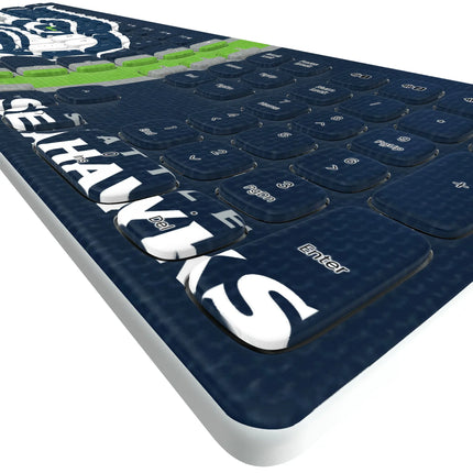 Seattle Seahawks Stripe Curved Wireless Keyboard