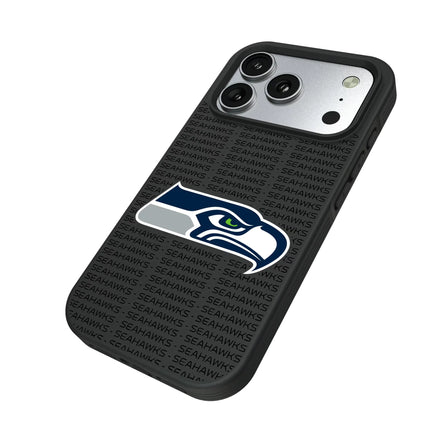 Seattle Seahawks Text Backdrop Bump Phone Case for Apple iPhone