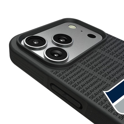 Seattle Seahawks Text Backdrop Bump Phone Case for Apple iPhone