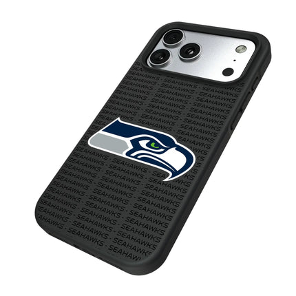 Seattle Seahawks Text Backdrop Bump Phone Case for Apple iPhone