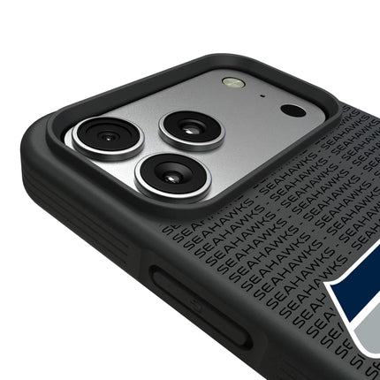 Seattle Seahawks Text Backdrop Bump Phone Case for Apple iPhone