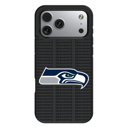 Seattle Seahawks Text Backdrop Bump Phone Case for Apple iPhone