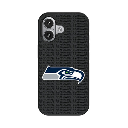 Seattle Seahawks Text Backdrop Bump Phone Case for Apple iPhone