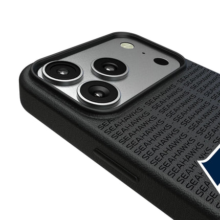 Seattle Seahawks Text Backdrop MagSafe Compatible Phone Case for Apple iPhone