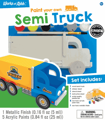 Semi Truck Wood Paint Kit