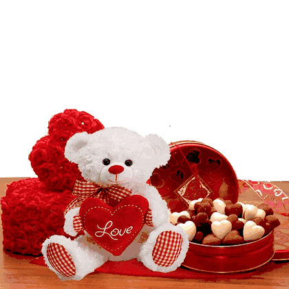 Sending All My Love Valentine Chocolate & Teddy Bear Gift set