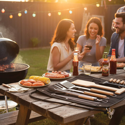 18 Piece BBQ Roll Up Set