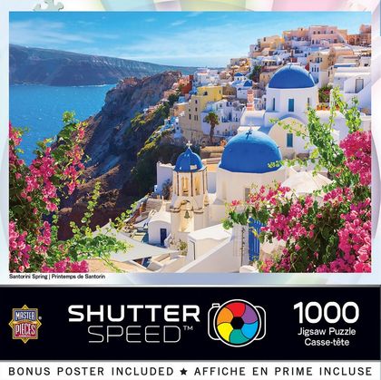 Shutter Speed Santorini Spring 1000 Piece Puzzle