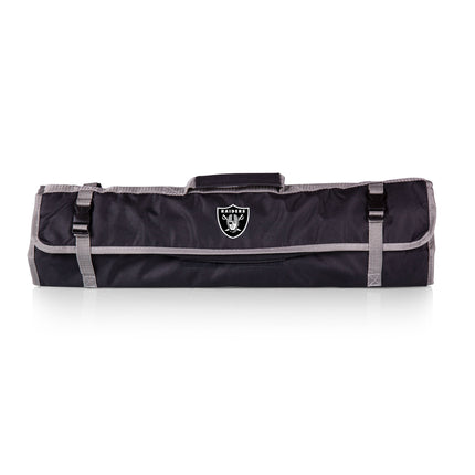 Las Vegas Raiders - 3-Piece BBQ Tote & Grill Set