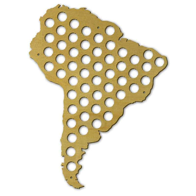 South America Beer Cap Map