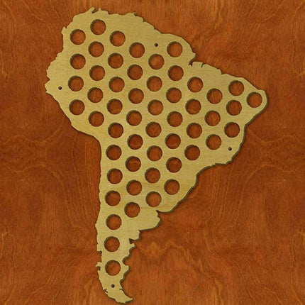 South America Beer Cap Map