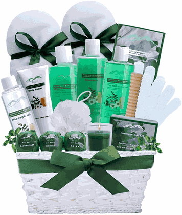 Spearmint Eucalyptus XL Bath & Body Spa Gift Basket