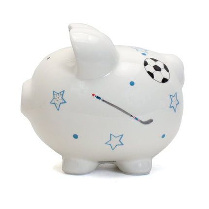 Sports Paper Star Large Piggy Bank