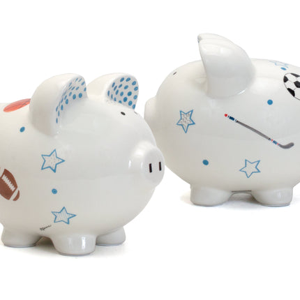 Sports Paper Star Large Piggy Bank