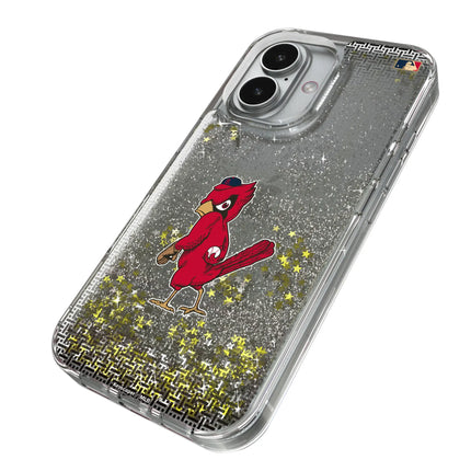 St Louis Cardinals 1950s - Cooperstown Collection Linen Glitter Phone Case for Apple iPhone