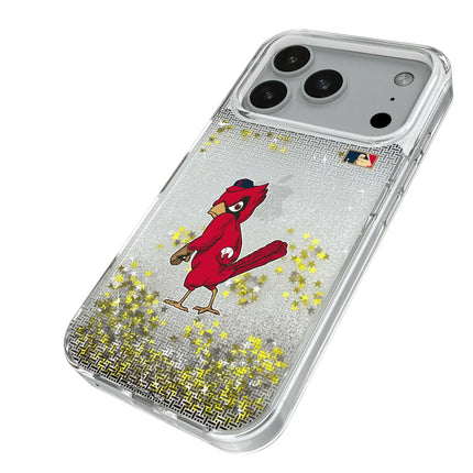 St Louis Cardinals 1950s - Cooperstown Collection Linen Glitter Phone Case for Apple iPhone