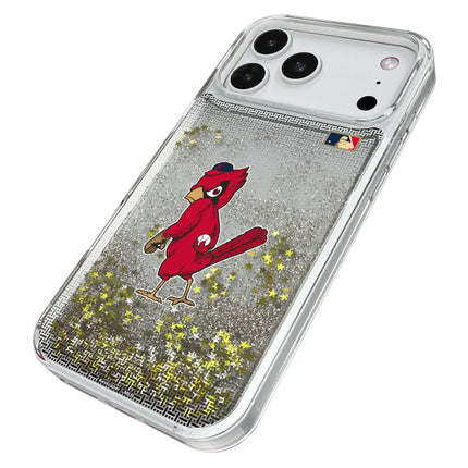 St Louis Cardinals 1950s - Cooperstown Collection Linen Glitter Phone Case for Apple iPhone