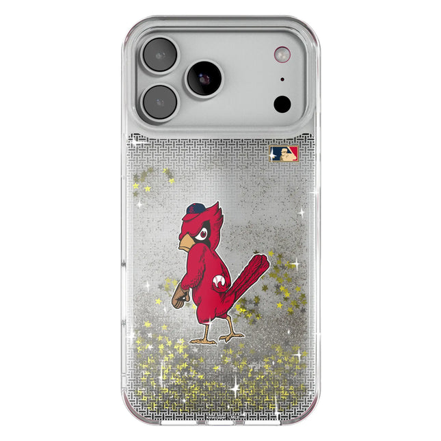 St Louis Cardinals 1950s - Cooperstown Collection Linen Glitter Phone Case for Apple iPhone