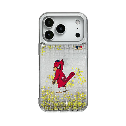 St Louis Cardinals 1950s - Cooperstown Collection Linen Glitter Phone Case for Apple iPhone