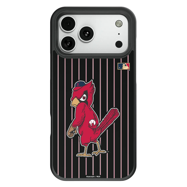St Louis Cardinals 1950s - Cooperstown Collection Pinstripe Bump Phone Case for Apple iPhone