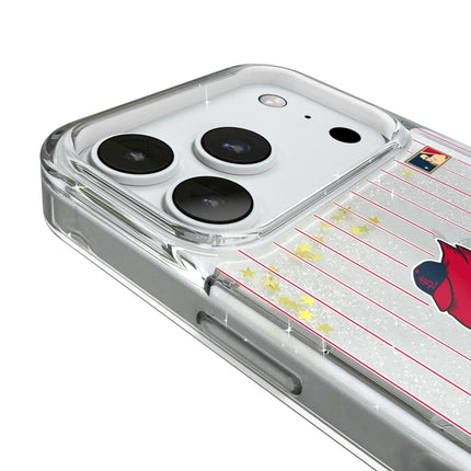 St Louis Cardinals 1950s - Cooperstown Collection Pinstripe Glitter Phone Case for Apple iPhone