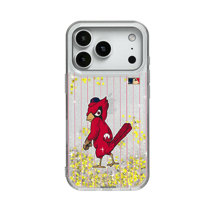 St Louis Cardinals 1950s - Cooperstown Collection Pinstripe Glitter Phone Case for Apple iPhone