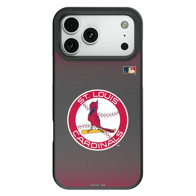 St Louis Cardinals 1966-1997 - Cooperstown Collection Linen Bump Phone Case for Apple iPhone