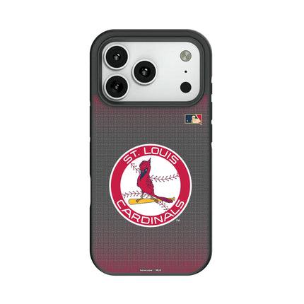 St Louis Cardinals 1966-1997 - Cooperstown Collection Linen Bump Phone Case for Apple iPhone
